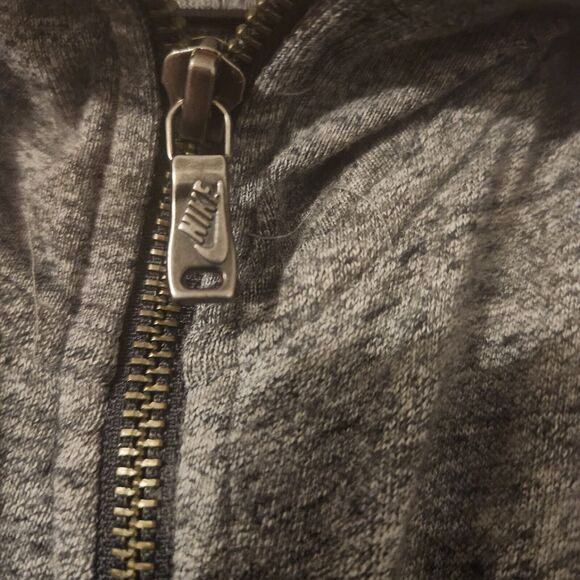 Nike 90's Y2K Red Tag Hoodie Just Do It Women's L‎ Grey Longsleeve - Picture 5 of 6